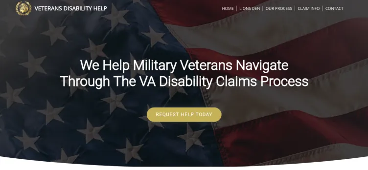 Screenshot Veteran's Disability Help
