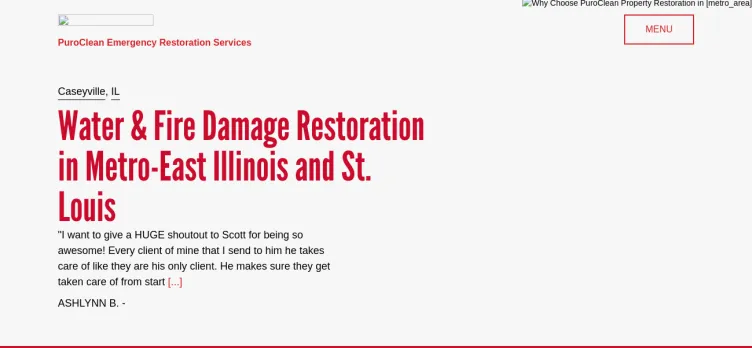 Screenshot Puroclean Emergency Restoration Services
