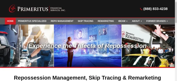 Screenshot Primeritus Financial Services