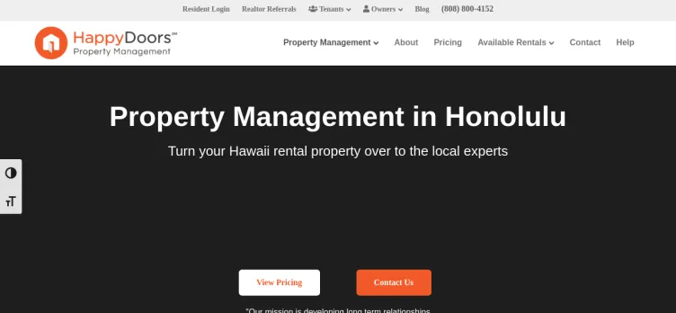Screenshot Happy Doors Property Management