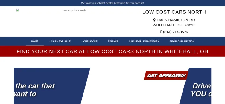 Screenshot Low Cost Cars North