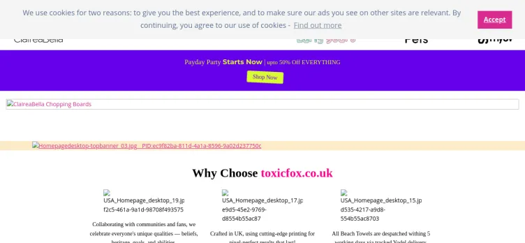 Screenshot ToxicFox.co.uk