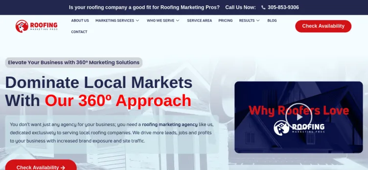 Screenshot Roofing Marketing Pros