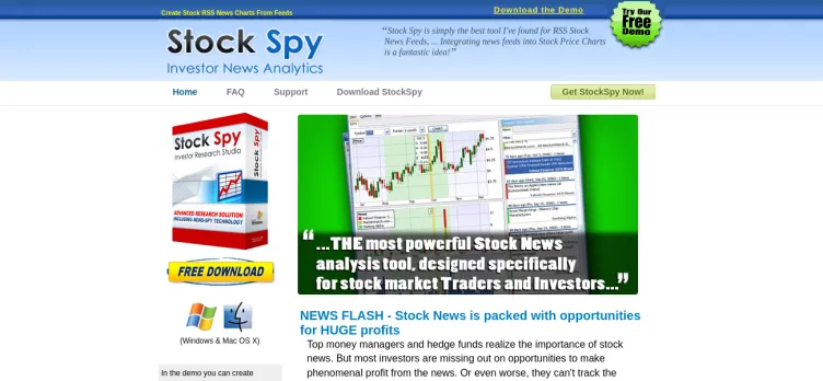 Screenshot StockSpy