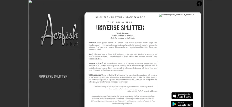 Screenshot Universe Splitter