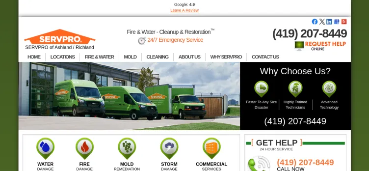 Screenshot Professional Restoration Service