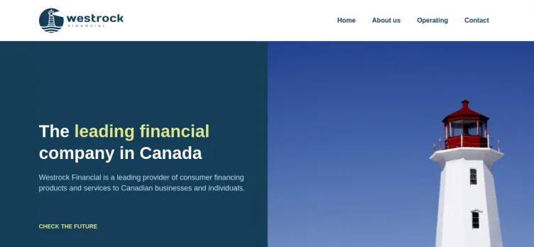 Screenshot Westrock Financial