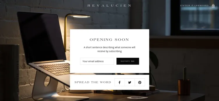 Screenshot RevaLucien Boutique