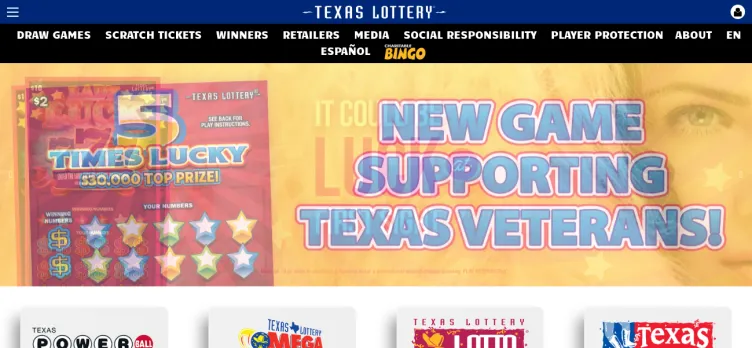 Screenshot Texas Lottery Official App
