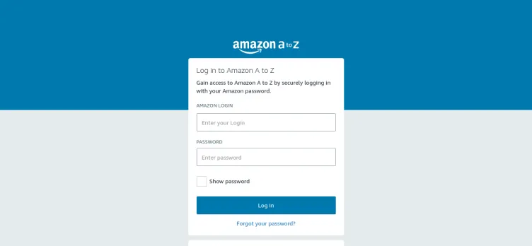 Screenshot Amazon A to Z