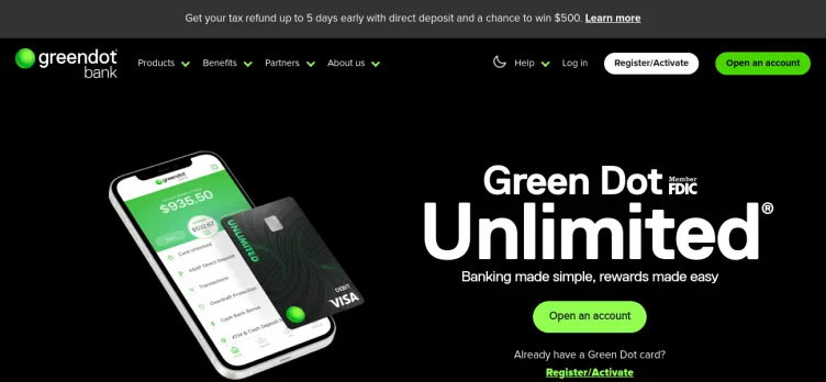 Screenshot Green Dot - Mobile Banking
