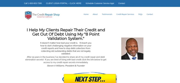 Screenshot The Credit Repair Shop