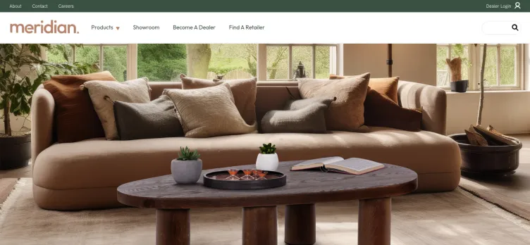Screenshot Meridian Furniture USA