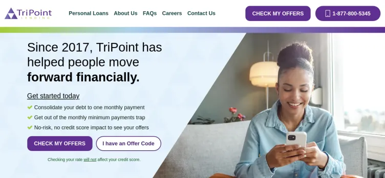 Screenshot TriPoint Lending