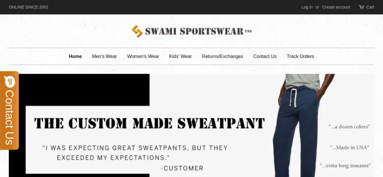 Screenshot Swami Sportswear
