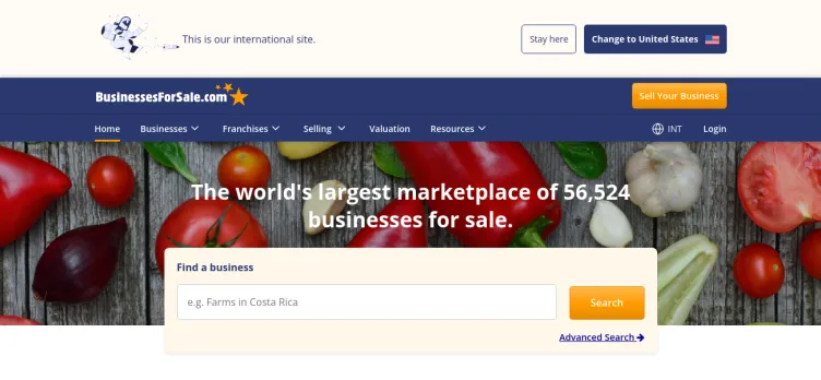 Screenshot BusinessesForSale