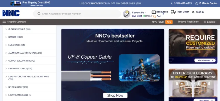 Screenshot Nassau National Cable