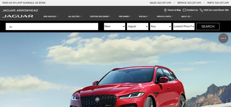 Screenshot Jaguar Land Rover Arrowhead