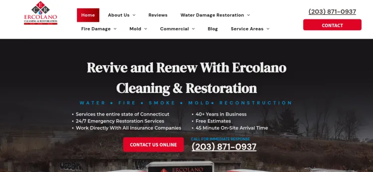Screenshot Ercolano Cleaning & Restoration