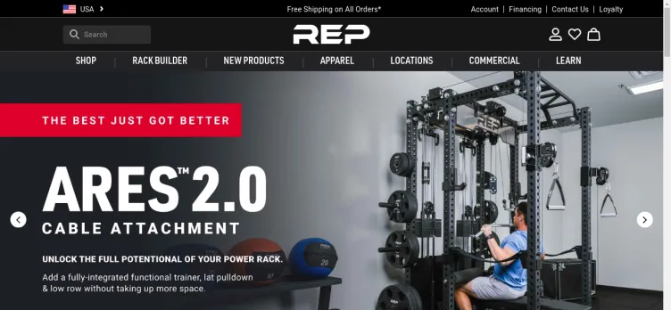 Screenshot Rep Fitness