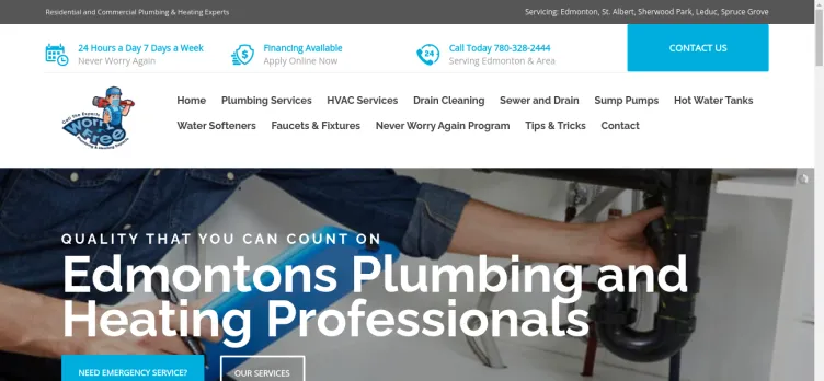 Screenshot Worry Free Plumbing & Heating Experts