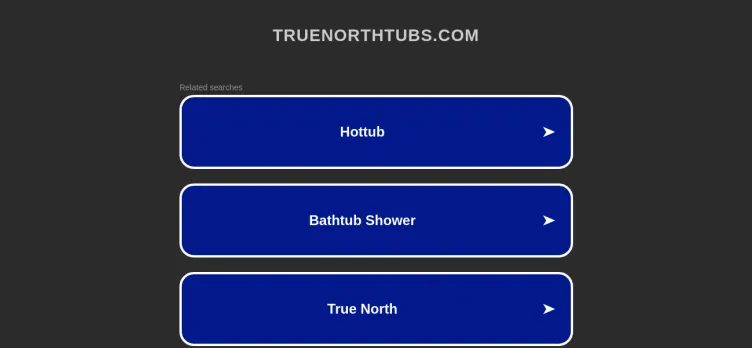 Screenshot True North Hot Tubs