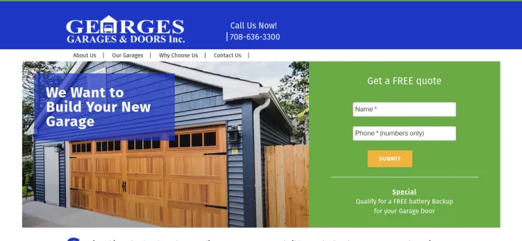 Screenshot George's Garages & Doors