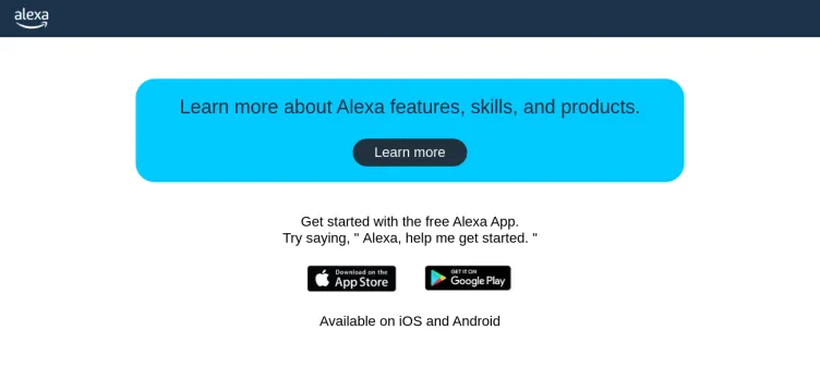 Screenshot Alexa