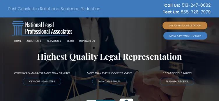 Screenshot National Legal Professional Associates
