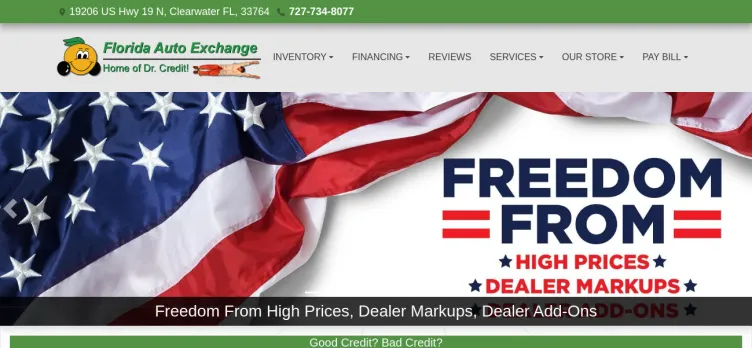 Screenshot Florida Auto Exchange Company
