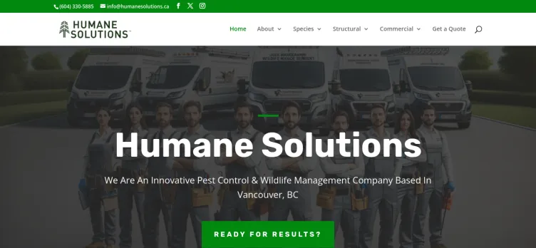 Screenshot Humane Solutions