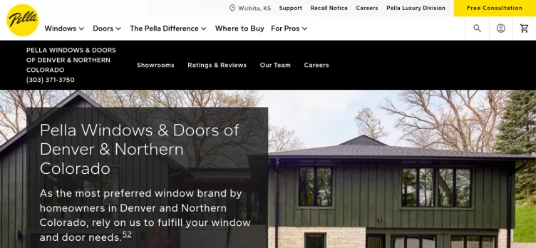 Screenshot Pella Windows & Doors
