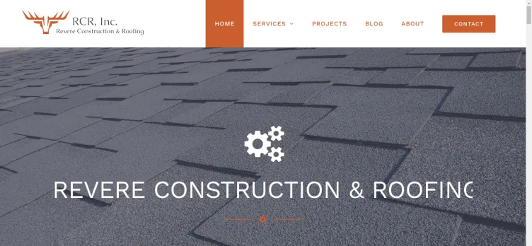 Screenshot Revere Construction & Roofing