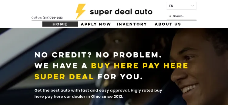 Screenshot Super Deal Auto Group