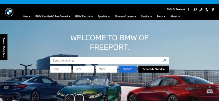 Screenshot BMW and Mini of Freeport