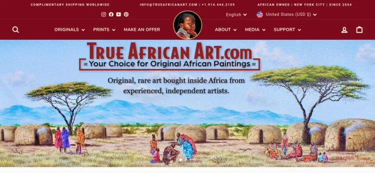 Screenshot True African Art