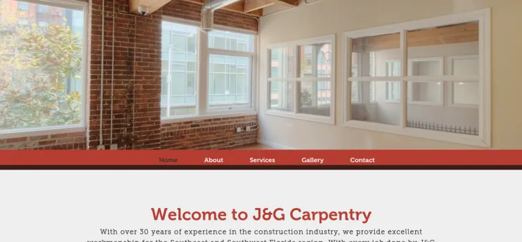 Screenshot J&G Carpentry