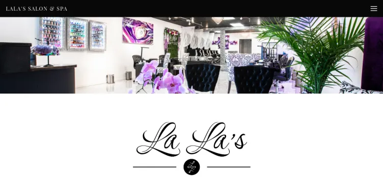 Screenshot LaLa's Salon and Spa
