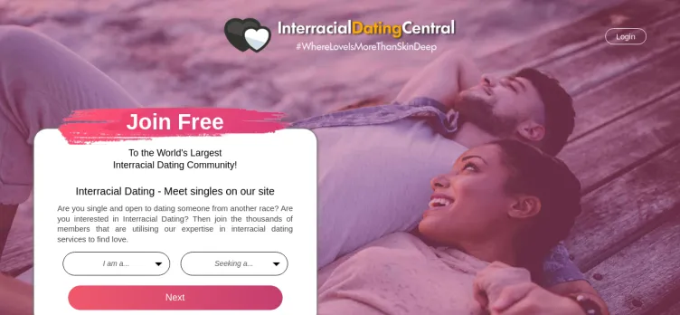 Screenshot Interracial Dating Central