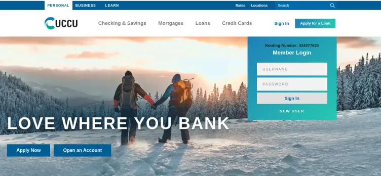 Screenshot Utah Community Credit Union
