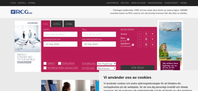 Screenshot RCG.se