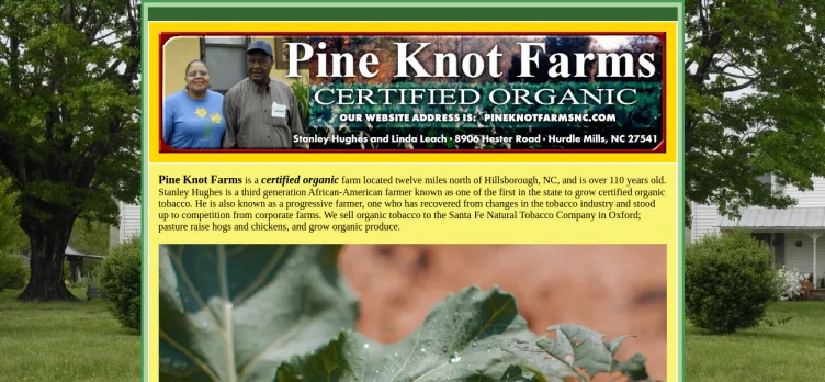 Screenshot Pine Knot Farms