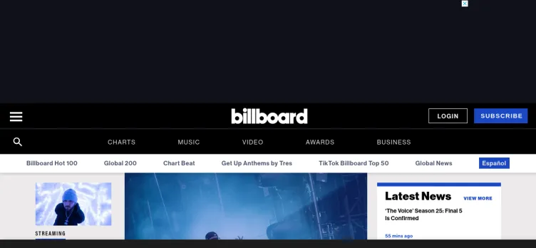 Screenshot Billboard