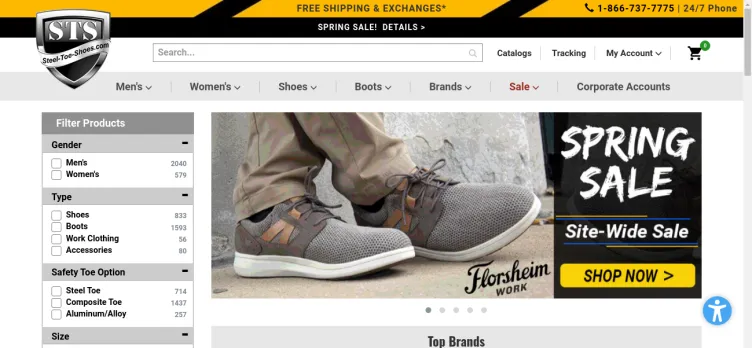 Screenshot Steel-Toe-Shoes