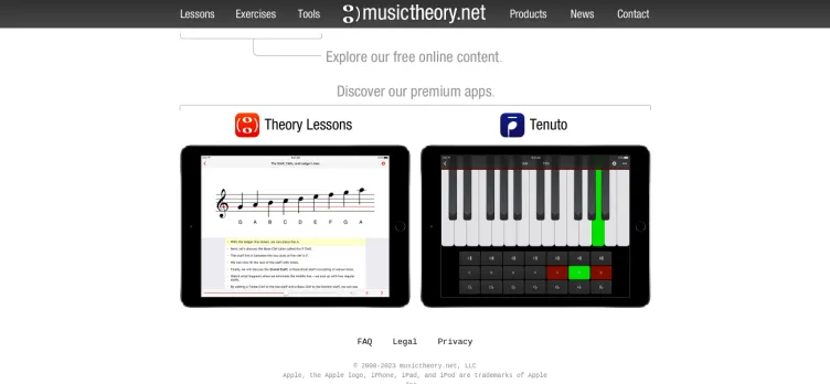Screenshot Musictheory.net