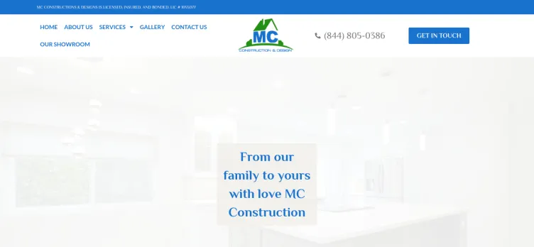 Screenshot MC Construction and Design