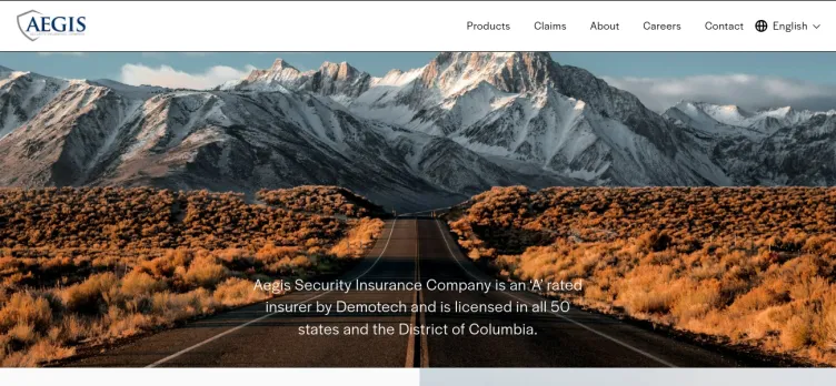 Screenshot Aegis Security Insurance Company