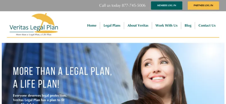 Screenshot Veritas Legal Plan