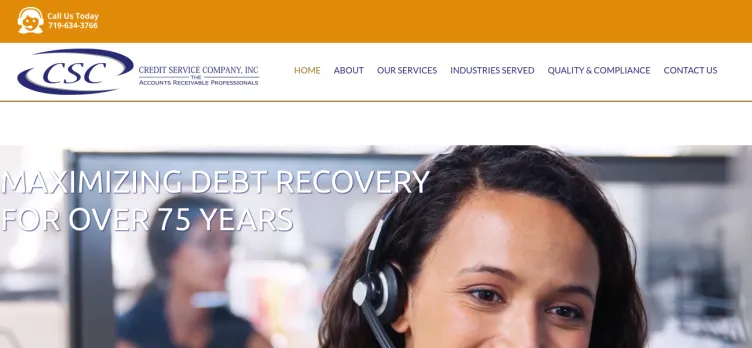 Screenshot Credit Service Company