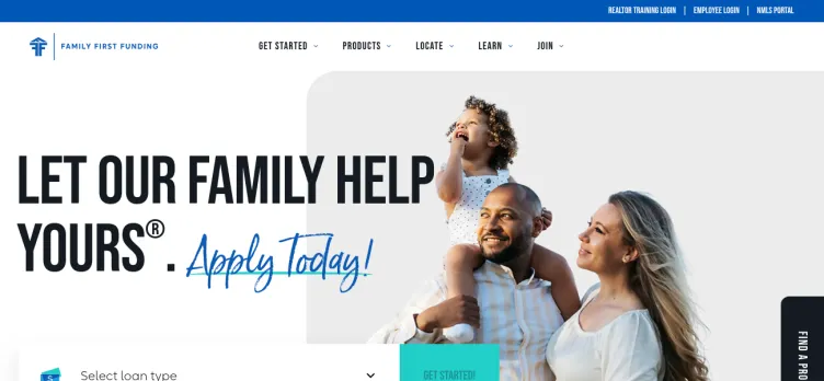 Screenshot Family First Funding